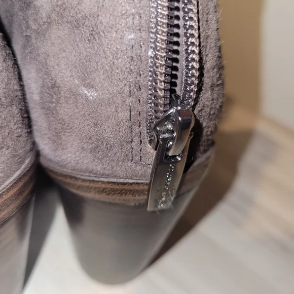 Vince Camuto Women's Suede Ankle Boots - Chocolate Brown - Picture 5 of 9